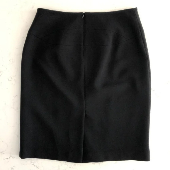 Louben Vintage Classic Lined Pencil Midi Skirt 100% Polyester Black Sz 8 - Picture 7 of 11